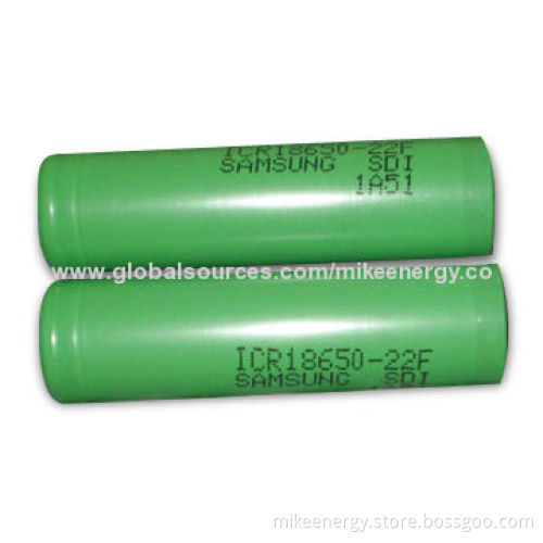 Li-ion Battery Cells with 3.7V Voltage and Capacity of 2200mAh, Suitable for Samsung ICR18650-22F